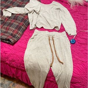 2 piece lounge set from Anthropologie